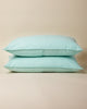 Turquoise Chambray Pillowcase Set
