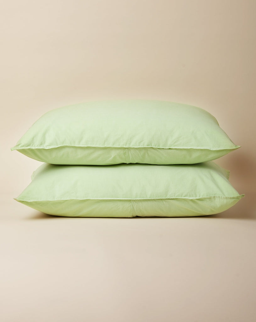 Nile Green Chambray Pillowcase Set