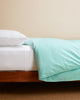 Turquoise Chambray Duvet Cover